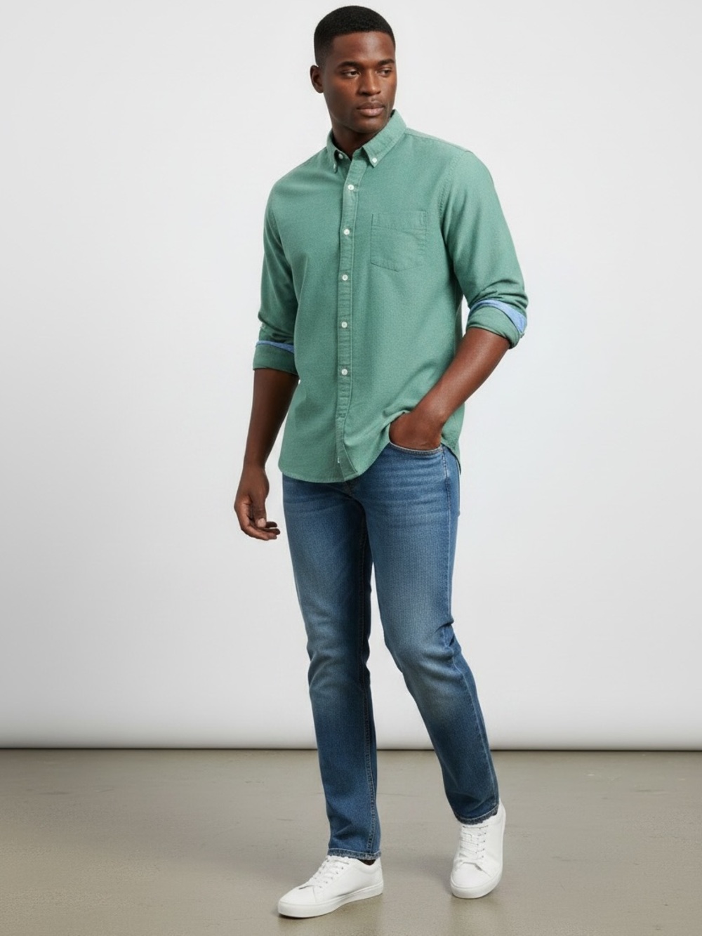 Men's Slim Fit Blue Jeans